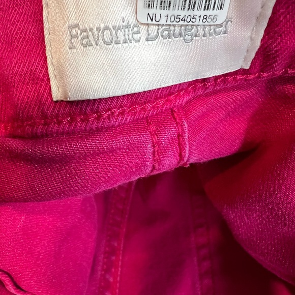 Favorite Daughter The Mischa Super High Rise Wide Leg Ankle Pink Peacock 27 - Picture 5 of 6